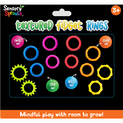 EVLSFR - Textured Fidget Rings Set